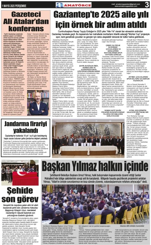 Amatörce Gazetesi 841. Sayı 3. Sayfa 