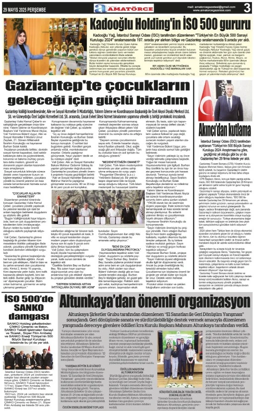 Amatörce Gazetesi 845. Sayı 3. Sayfa 