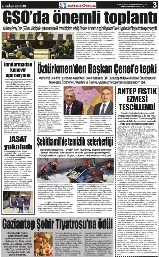 Amatörce Gazetesi 849. Sayı 3. Sayfa 