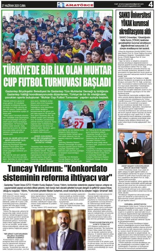 Amatörce Gazetesi 849. Sayı 4. Sayfa 