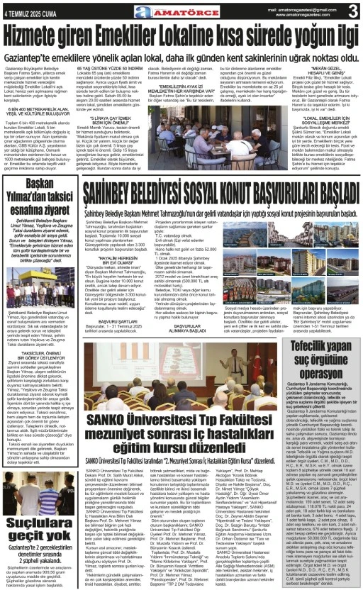 Amatörce Gazetesi 850. Sayı 3. Sayfa 