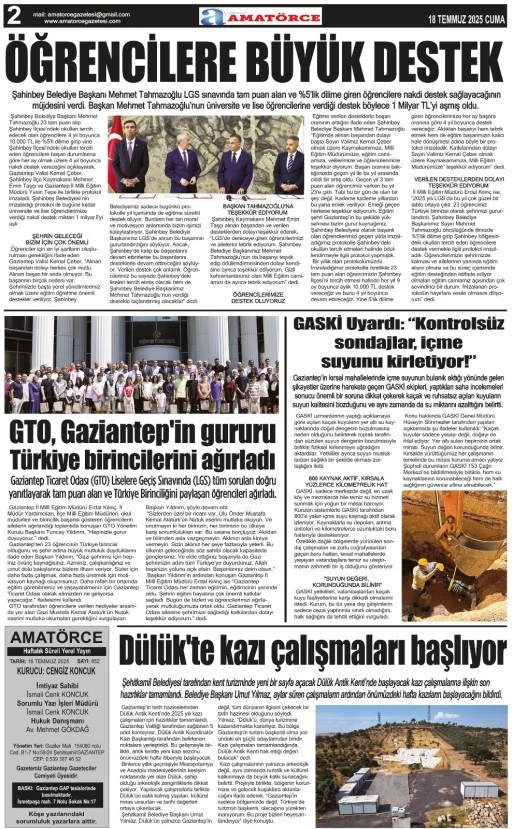 Amatörce Gazetesi 852. Sayı 2. Sayfa 