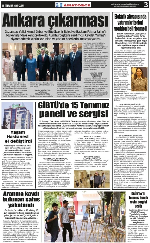 Amatörce Gazetesi 852. Sayı 3. Sayfa 