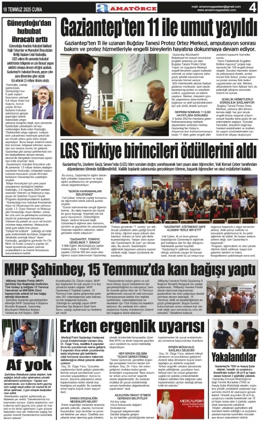 Amatörce Gazetesi 852. Sayı 4. Sayfa 