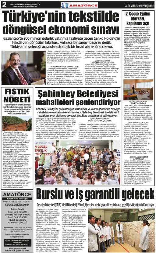 Amatörce Gazetesi 853. Sayı 2. Sayfa 
