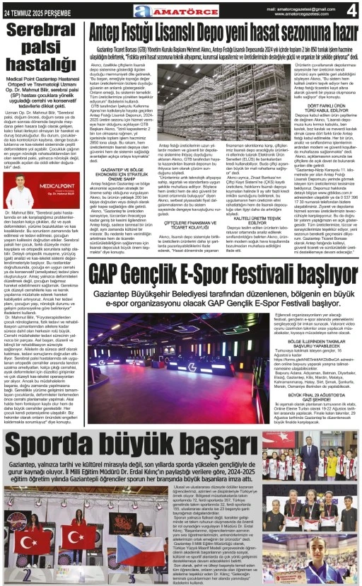 Amatörce Gazetesi 853. Sayı 4. Sayfa 