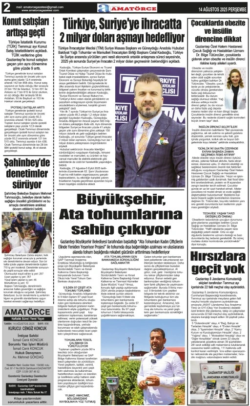 Amatörce Gazetesi 856. Sayı 2. Sayfa 