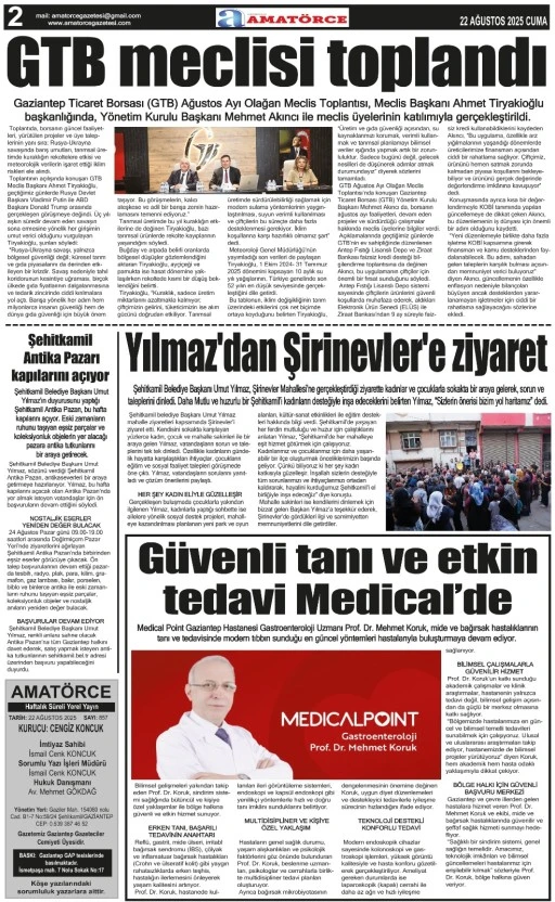 Amatörce Gazetesi 857. Sayı 2. Sayfa 