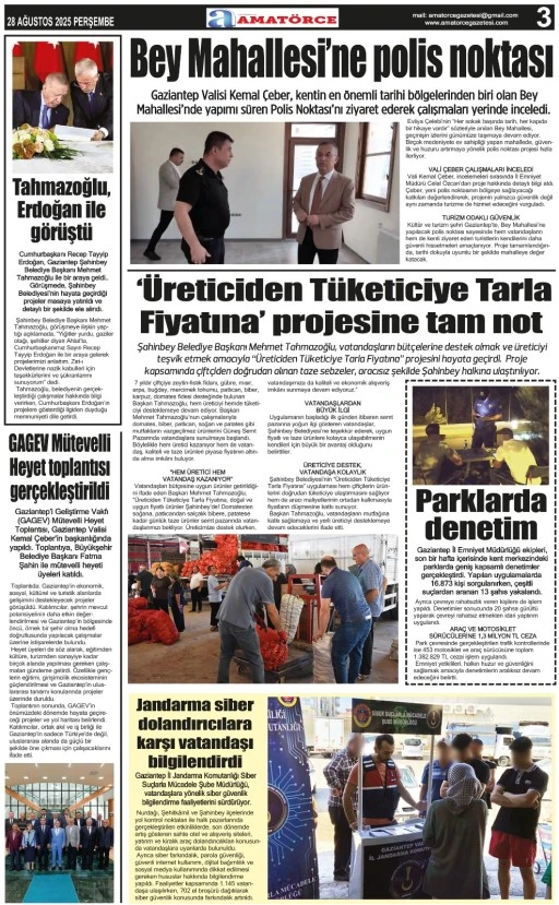Amatörce Gazetesi 858. Sayı 3. Sayfa 