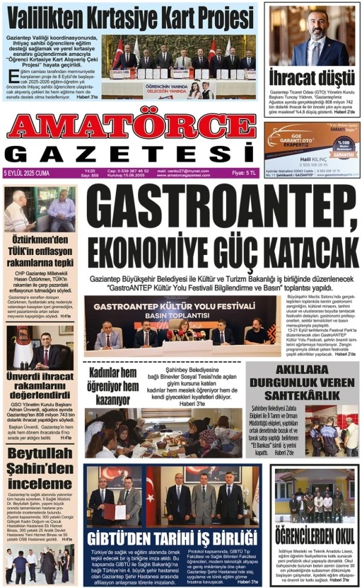 Amatörce Gazetesi 859. Sayı 1. Sayfa 