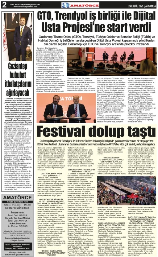 Amatörce Gazetesi 860. Sayı 2. Sayfa 