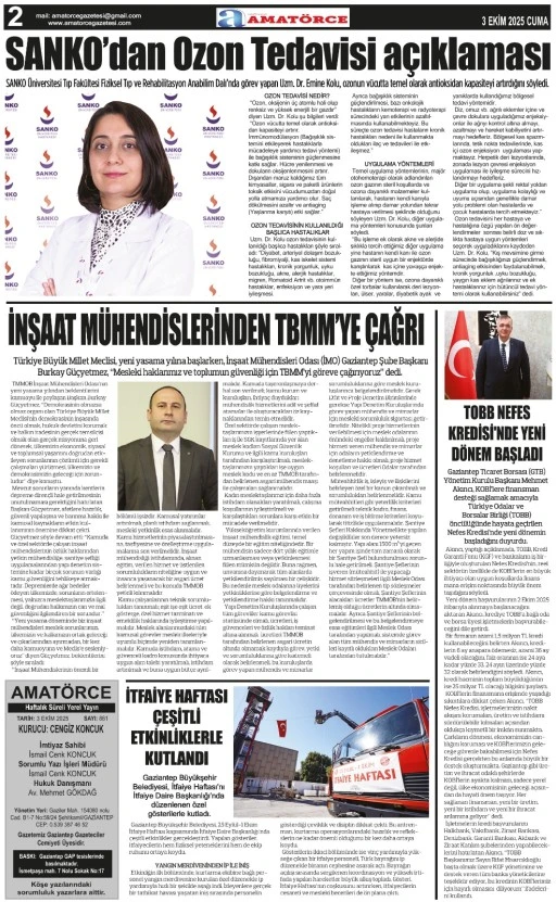 Amatörce Gazetesi 861. Sayı 2. Sayfa 