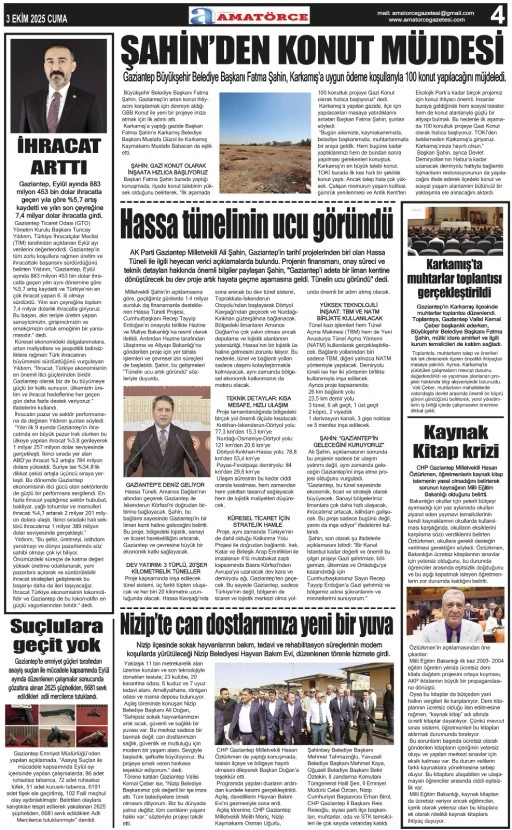 Amatörce Gazetesi 861. Sayı 4. Sayfa 