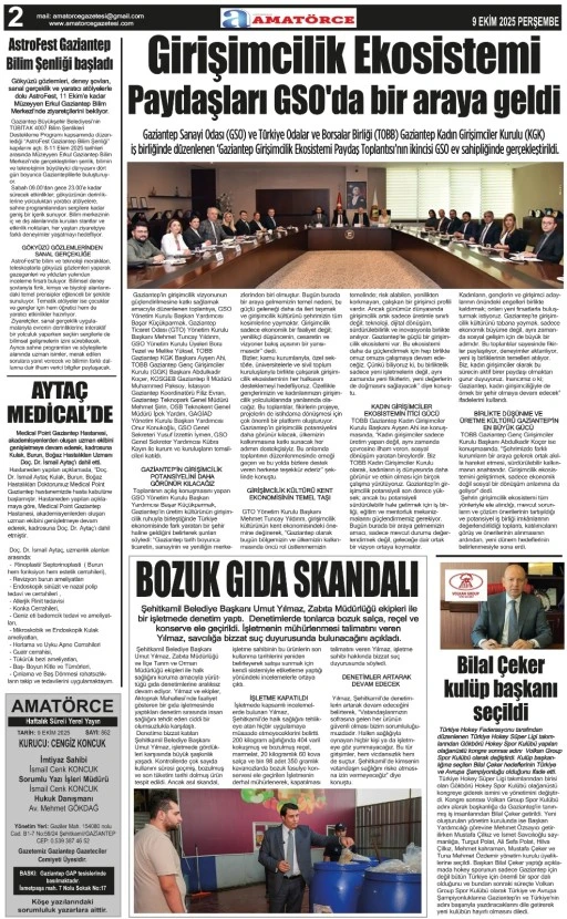 Amatörce Gazetesi 862. Sayı 2. Sayfa 