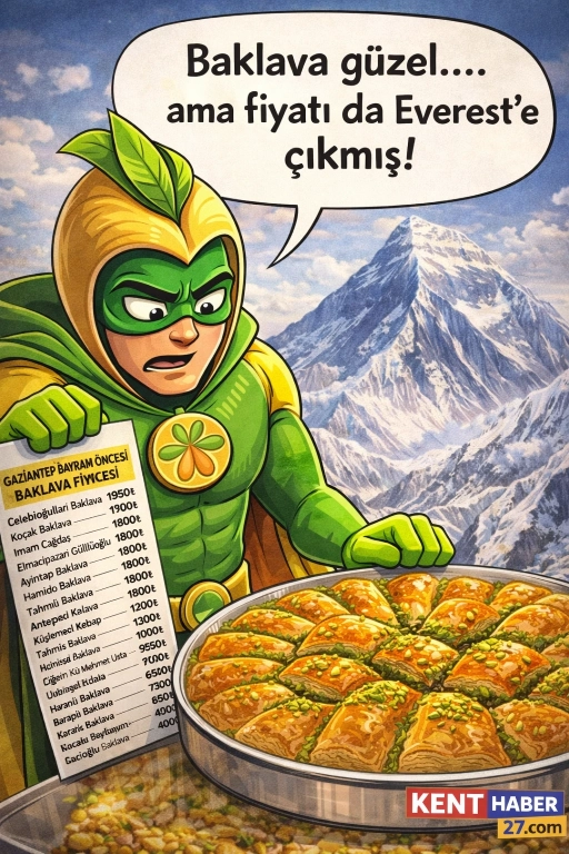 &ldquo;Baklavaya değil, maaşa zam lazım!&rdquo;  #Fıstıkman