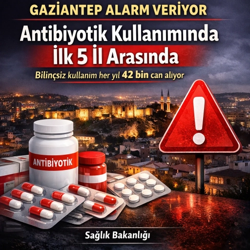 Bilin&ccedil;siz Antibiyotik kullanımında Gaziantep Alarm Veriyor.