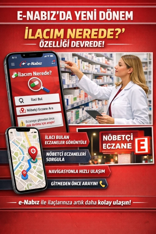 e-Nabız&rsquo;da Yeni D&ouml;nem: &ldquo;İlacım Nerede?&rdquo; &Ouml;zelliği Kullanıma A&ccedil;ıldı