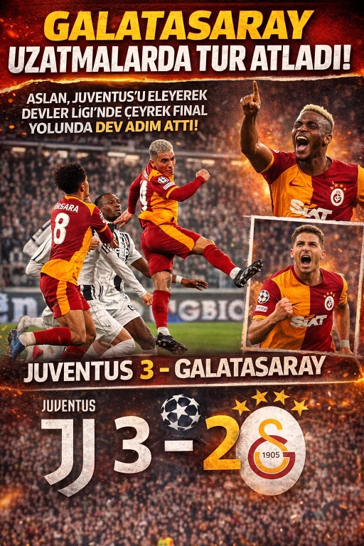 Galatasaray Uzatmalarda Dirildi, Çeyrek Final Kapısını Araladı!