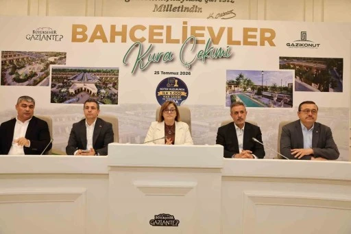 Gaziantep'te Bahçelievler Projesinde hak sahibi olan 5 bin kişi belirlendi