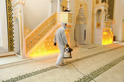 Gaziantep&rsquo;te Camiler Ramazan&rsquo;a G&uuml;l Suyuyla Hazırlanıyor