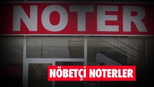 Gaziantep'te hafta sonu n&ouml;bet&ccedil;i Noterler listesi