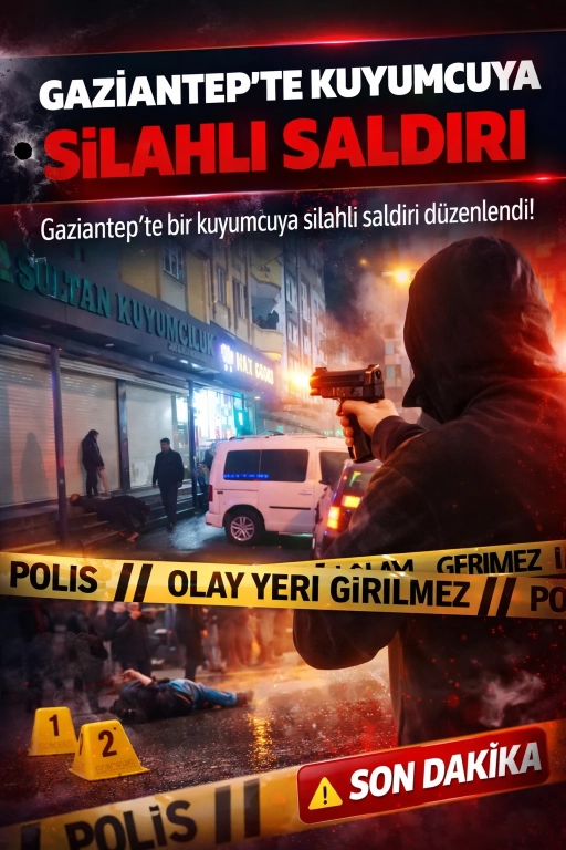 Gaziantep&rsquo;te Kuyumcuya Silahlı Saldırı
