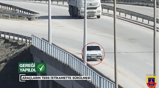 Gaziantep&rsquo;te Otoyolda Drone Destekli Trafik Denetimi
