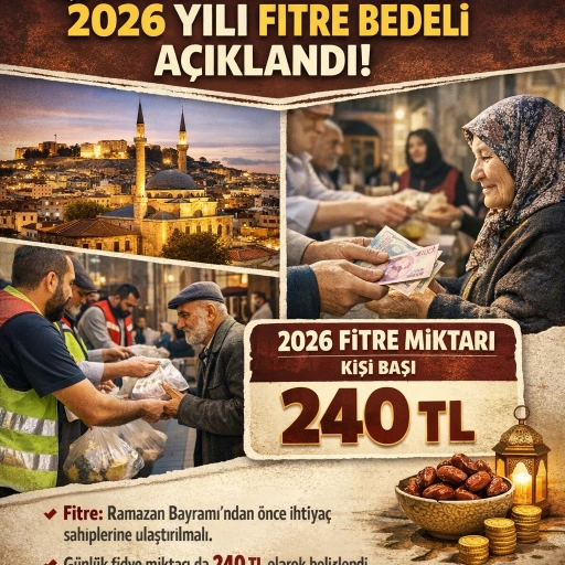 Gazianteplileri de İlgilendiriyor: 2026 Yılı Fitre Bedeli A&ccedil;ıklandı