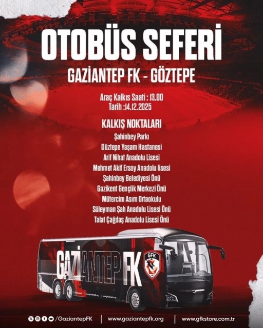 Göztepe Maçı İçin Taraftara Ücretsiz Ulaşım Desteği