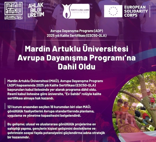 MA&Uuml; Avrupa Dayanışma Programı&rsquo;na D&acirc;hil Oldu