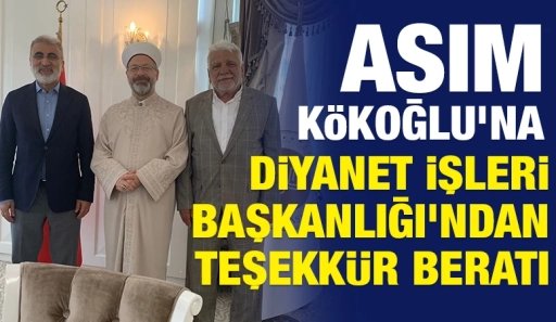 Hayırsever İş İnsanına Başkan Erbaş’tan Berat Takdimi