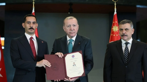 İslahiye Kaymakamı Soylu&rsquo;ya Cumhurbaşkanlığı&rsquo;nda Anlamlı &Ouml;d&uuml;l