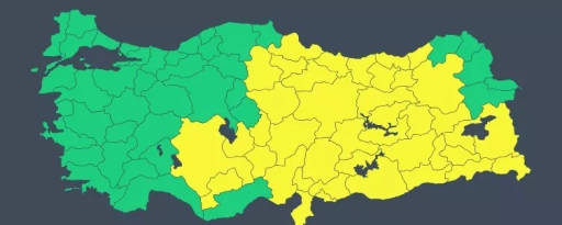 Meteoroloji&rsquo;den Gaziantep Dahil 41 İl İ&ccedil;in Sarı Kodlu Uyarı