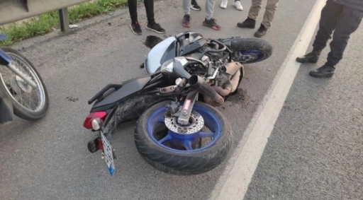 Motosikletli genç kaza kurbanı