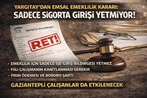 Primi ve bordrosu olmayan sigortalılara Yargutay&rsquo;dan k&ouml;t&uuml; haber!!