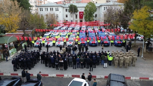 Siirt’te Güvenlik Güçlerine 68 Yeni Araç: 48 Araç Emniyete, 20’si Jandarmaya