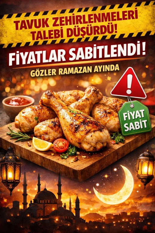 Tavuk Zehirlenmeleri Talebi D&uuml;ş&uuml;rd&uuml;, Fiyatlar Sabitlendi: G&ouml;zler Ramazan Ayında