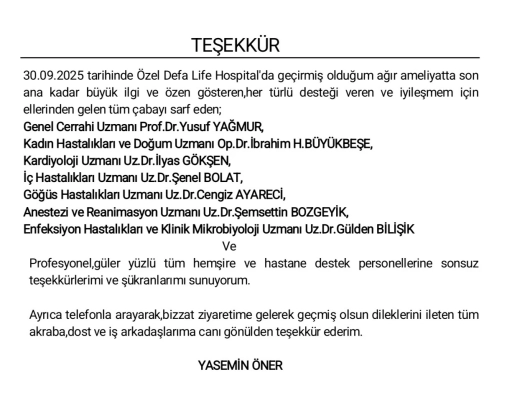 TEŞEKKÜR