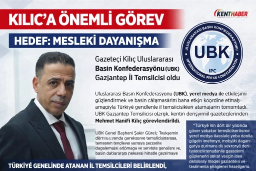 UBK Gaziantep Temsilciliğine Kılı&ccedil; Atandı